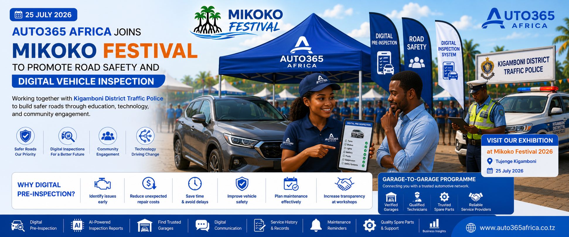 Auto365 Africa Joins Mikoko Festival to Promote Road Safety and Digital Vehicle Inspection